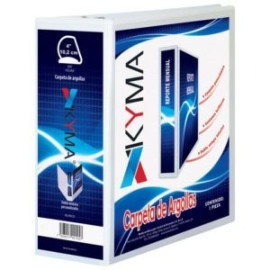 KYM-CAR-400BCA / CPKCBHD-400-BCA CARPETA KYMA 4 PULG EN D BLANCA 1 PZA