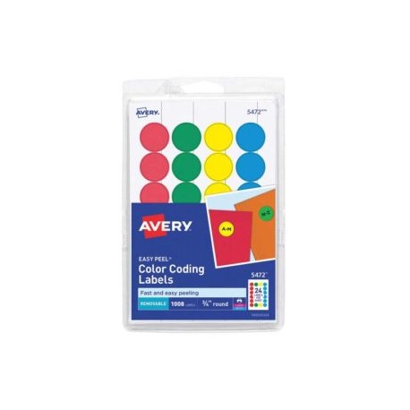 AVE-ETI-5472 / 5472 ETIQUETA REDONDA REMOVIBLE