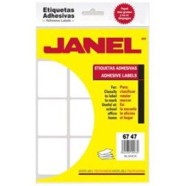 JAN-ETQ-13 / 1006747100 ETIQUETA BLANCA JANEL CLASICA NO. 13