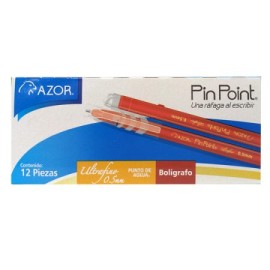 AZO-BOL-6840RO / 301.6840RO BOLIGRAFO PIN POINT ULTRAFINO ROJO C/12