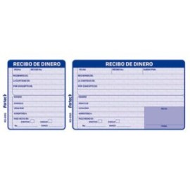 FTC-POL-RD6105A / RD-6105-A Recibo de Dinero c/2 blocks