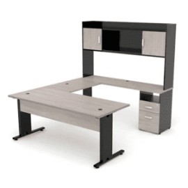 HV-SB-18-28 / HV-SB-18-28 Conjunto Ejecutivo Valka con librero para sobreponer Modelo “B” (Der./Izq.)